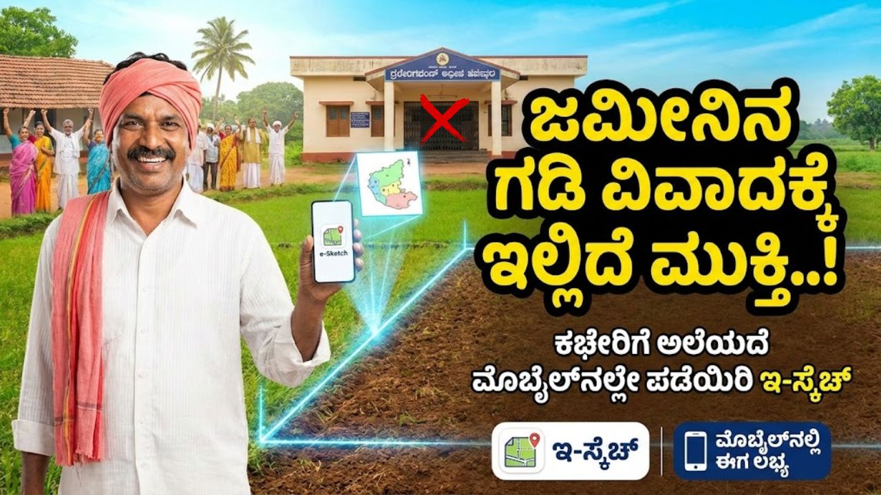 download agriculture land e-sketch in mobile
