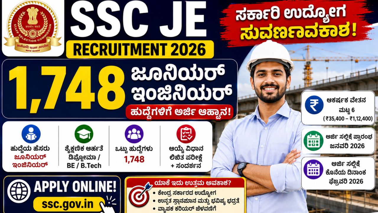 SSC JE Recruitment 2026